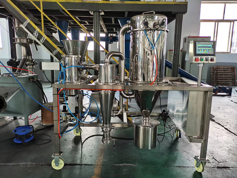 江西某鋰電材料公司：樹脂基硬炭負極材料實驗室粉碎設備-MQW03流化床氣流磨